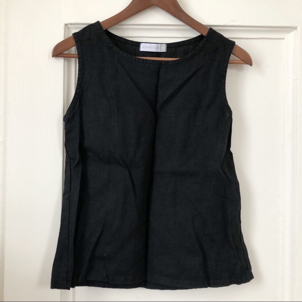 Not Perfect Linen Tank Top